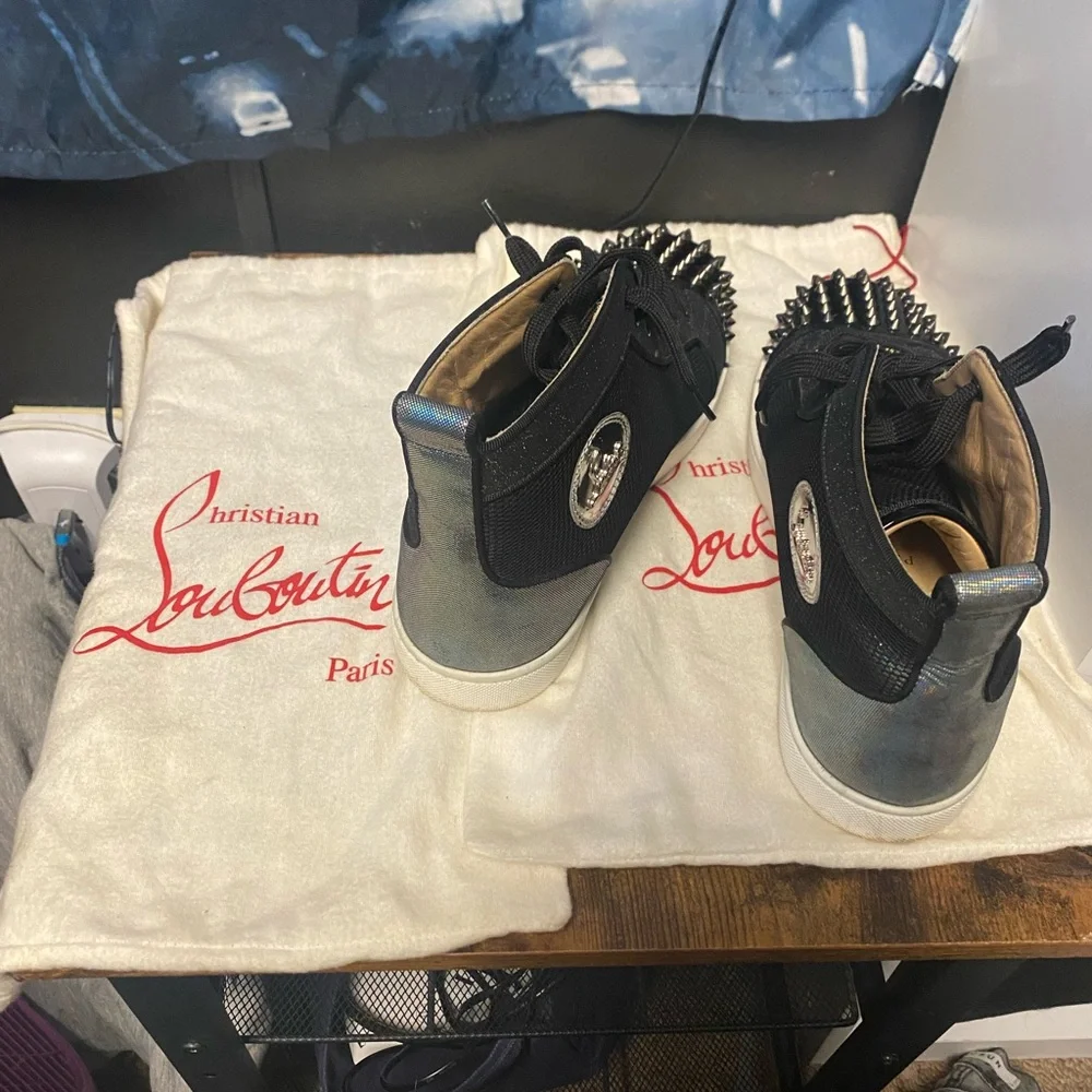 Christian Louboutin Iridescent Black Men's Sneakers - Picture 4 of 5